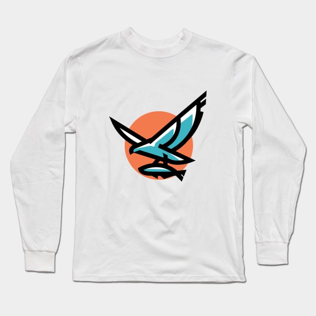 seahawk Long Sleeve T-Shirt by Aksa Inov